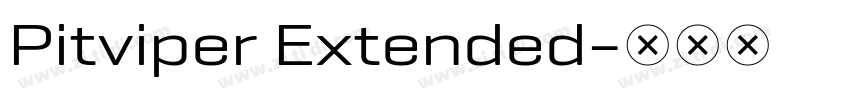 Pitviper Extended字体转换